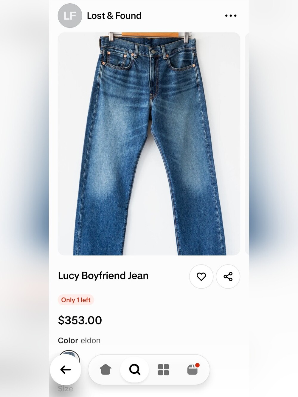 The Denimist Lucy Boyfriend Jean Sz 32